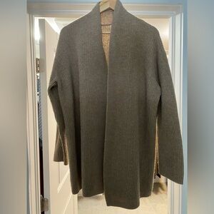 Cashmere Blend cardigan - caramel/oat melange coloured